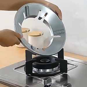 zhuzhu ที่ครอบเตาแก๊ส ฝาครอบ ร้อนเร็ว ประหยัดแก๊ส30-50% ใช้ได้กับเตาชนิด 3/4/5ขา ปลอดภัย