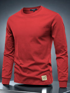 WEIQIYUE | Cotton Long Sleeve T-Shirt for Men Casual Style