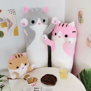 หมอนข้าง ตุ๊กตาหมอนข้างแมว 70-130cm ขนาด, หมอนข้าง ตู
