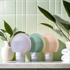 Bộ Chai Du Lịch Silicon 60ML/90ML Có Thể Tái Sử Dụng Dạng Bóp Đựng Dầu Gội Sữa Dưỡng Thể Xà Phòng Đồ Vệ Sinh Cá Nhân Vật Dụng Cần Thiết Khi Đi Du Lịch