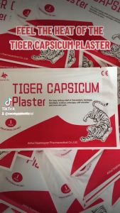 Tiger Capsicum Plaster Patch l Patch for Joints Bone | Lower Blood Circulation l Natural Pain Relief l 1Sachet 1Plaster
