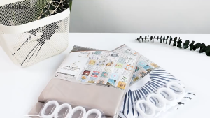 Bathroom Shower Curtain Waterproof Curtain Langsir Bilik Mandi Langsir Kalis Air Mosaic Circle Striped Plaid Leaf Flower PEVA Shower Curtain Square Grid Black White Grey Blue Beige Brown Partition Shower Curtains Rod