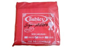 Dus Kotak Nasi Box Ashley Polos Tebal 18x18 20x20 50pcs Catering