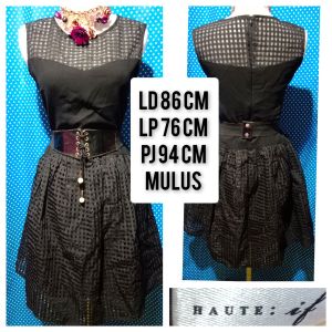 DRESS KUTUNG/SLEEVELESS HITAM(HAUTE IF) 53