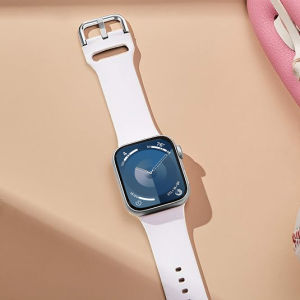 Silicone Strap for Apple Watch Ultra 49mm 44mm 40mm Women Men 45mm 41mm 38mm 42mm iWatch Series 9 8 SE 7 6 5 4 3 2 1 Sport Band