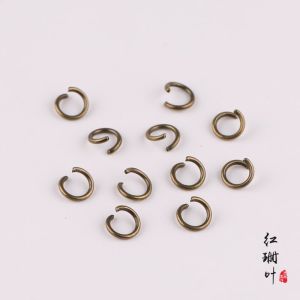 อุปกรณ์ตกแต่ง DIY วัสดุร้อยลูกปัดเชือกห้อยจี้แหวนเหล็กเล็กแหวนเชื่อมต่อโอริงแหวนปากปิดวงเดียวแหวนปากเปิด