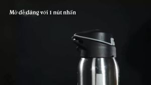 Bình Nước Xe Đạp Thể Thao 500ml Chai Nước Tập Gym Inox304 Loại 1 Phù Hợp 4 Mùa Bình Nước Gắn Trên Xe Đạp/ Ô tô/ Xe Hơi Có Ống Hút Dung Tích 500ml