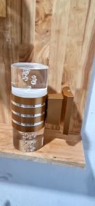 Đèn trụ pha lê 2 đầu đèn trụ chày 3 chế độ thân vàngđèn gắn tường lắp ngoài trời và trong nhà bảo hành 1 năm