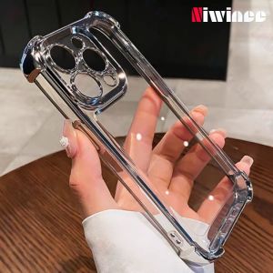 เคสโทรศัพท์กันตกสุดๆสำหรับ VIVO Y28 Y27 Y27s Y22 Y22S Y21 Y21s Y33s Y21T Y33T Y21A T1X 4G 5G ชุบชุบ NDS03ผิวนอกเนื้อนิ่ม TPU