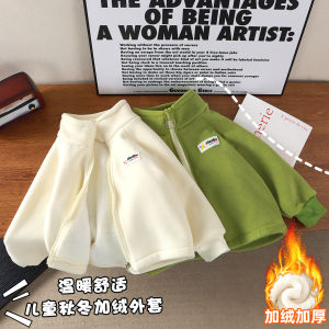 เด็กโอโซนเสื้อหนาวเด็กชาย และเด็กผู้ใหญ่กลางฤดูหนาวเพิ่มความหนาด้านบน