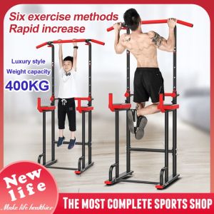 Horizontal bar home indoor pull-ups parallel bar frame home fitness equipment adult and child stretching floor single-pole hanger bar 6 exercise methods red luxury style，COD，New Life