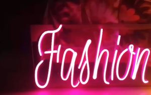 Customized Neon Design (6x18inc) with clear 3mm acrylic based