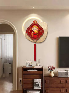 YUANLAISHIWOJIA | Chinese Style Decorative Wall Art with Chinese Knot and Blessing