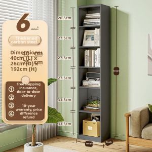 Corner Storage Bookshelf with Door Space Saving Organizer