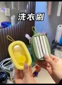 OHHDEER Multifunction Laundry Roller Press Brushes Soft Rubber Foam Household Clothes Cleaning Brush