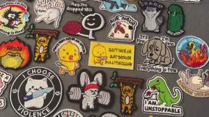 Hip Hop Animal Patch Iron On Patches For Clothing Funny Duck/Cat Embroidered Patches On Clothes Backpack Decor Badges Stickers