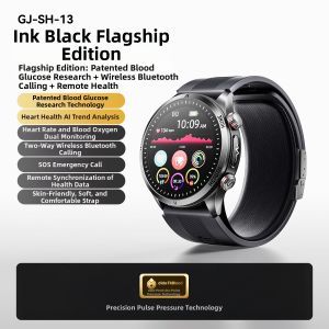 DiDO | Multi-Health Monitoring Smartwatch Blood Sugar Blood Pressure Uric Acid Cholesterol Heart Rate Oxygen Saturation Tracking Bluetooth Communication