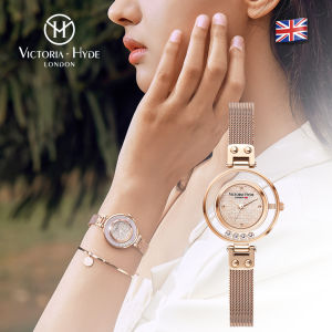 VICTORIA HYDE London starry diamond watch  ladies fashion business watch  genuine leather watch  brand watch  waterproof watch  original design  2-year warranty