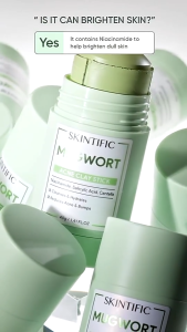 SKINTIFIC Mugwort Acne Clay Stick 40g | Anti Pores & Redness | Oil Control & Pore Cleansing | Mugwort & Salicylic Acid