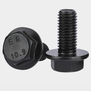 Titanium Steel Grade 10.9 Hex Flange Bolt & Nut High Tensile External Hex Screws Heavy Duty Universal Fastener for Engineerin