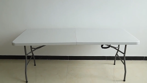 HAHA BABY 4FT(120cm) Heavy Duty Foldable Table Portable Picnic Table Folding Half Table Long Outdoor Table