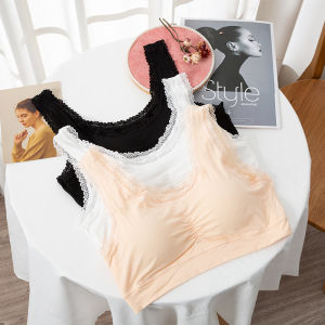 Middle-Aged Mom Plus Size Moor Back Tube Top Padded Detachable Sports Bra Wireless Bottoming Vest