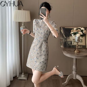Fashionable Short Waist-Cinching Dress Elegant Ladylike Style Spring Autumn New Arrival Polyester Fiber X-Shape Silhouette