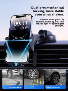 HELLOLEIBOO | Leibin Car Mount Holder Universal Fixed Interior Support For Navigation Mobile Phone Holder New 2024 Model Suction Cup Car