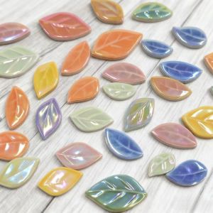 100g Multicolor Ceramic Irregular Mosaic Tiles | Mosaic Crafting Stone Artistry Heart-Shaped Art Home Wall Decor Art