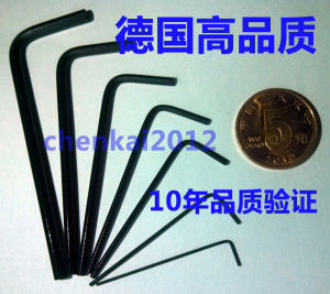 Mini Inner Hex Wrench 0.7mm/0.9mm/1.2mm/1.3mm/1.5mm-3mm Special Alloy Steel CRV70C German Origin Hand Tool Hardware