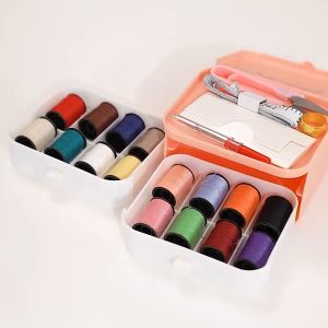 Bộ Hộp Kim Chỉ May Vá TAI MÈO COOL Đầy Đủ Gia Đình 37 Món - Kim Khâu Chỉ Kéo Thước Dây tiện lợi