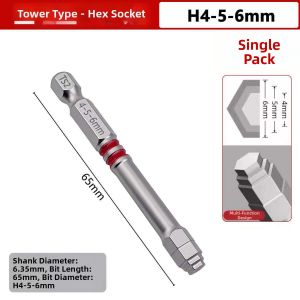 Strong Magnetic Tungsten Steel Hex Bit