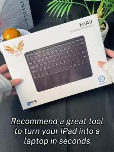 Bàn Phím Cảm Ứng Không Dây Thiết Kế Mỏng Nhẹ Yên Tĩnh Tuổi Thọ Pin Dài Tương Thích Bluetooth Với Máy Tính Bảng Android IOS iPad Mini