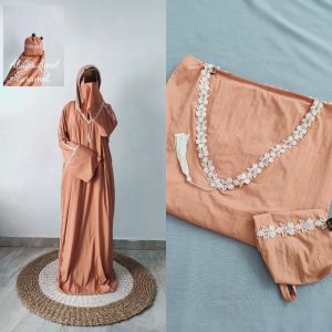 mukena abaya sholat dewasa mini pouch mukena travelling L