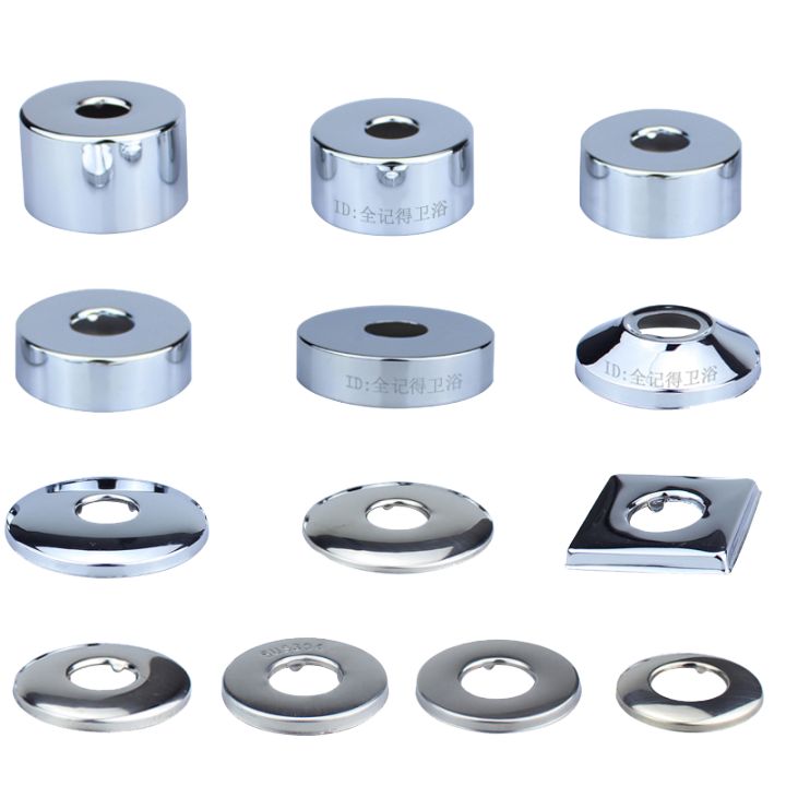 Faucet Stainless Steel Decorative Cover Heightened 3/4/6 Points/1Inch Widened Shower Head Block