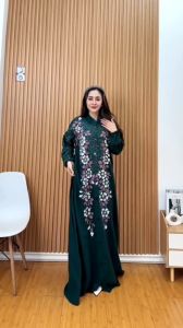 Gamis Batik Terbaru Gamis Wanita Masakini Gmis Lerbaran BERKAH SORE