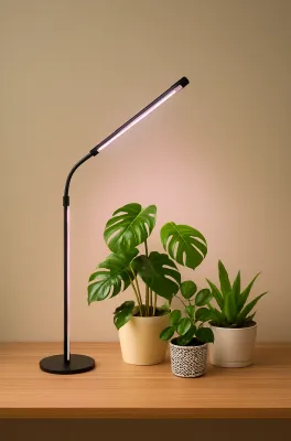 LED Grow Light for Indoor Plants Adjustable Gooseneck Plant Lamp with Full Spectrum Beads Strong Beam Timer and Dimmable Mode