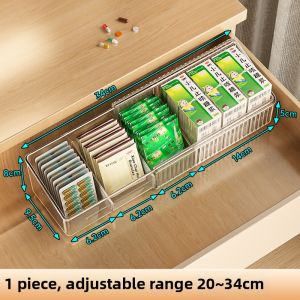 AOQILA | Expandable Clear Organizer with Adjustable Dividers