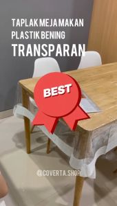 Taplak Meja Makan Plastik Bening Transparan