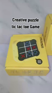 Timi Baby Creative puzzle Tic Tac Toe Game Childrens Family Game Chessboard Improving Memory and Attention Childrens Student Gift