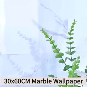50PCS 30x60cm Marble Wallpaper PVC 3d Vinyl Tiles For Kitchen Venyl Tiles Sticker Waterproof Adhesiv