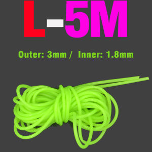 5Meters Luminous Fishing Hose Silicone Anti Rig Tube Tubing Rig Sleeves Deep Sea Fishing Pesca Iscas FIsh Tackle Tools