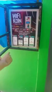 WIFI KOIN – Paket Mesin Wifi Koin Hotspot Cakupan 20 Meter Untuk Warung Rumah Cafe