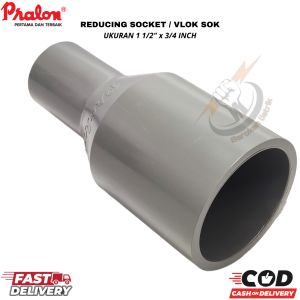 Vlok Sok 1½" x 3/4" inch AW(MEREK PRALON) / Reducer Sock 1½" x 3/4"inch / Plok Sok / Turunan PVC sok