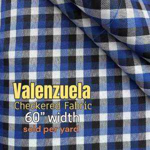 [Valenzuela] Checkered Fabric Cloth Textile Tela 60” width sold per yard by SewWearStore