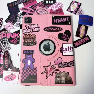 Chanks INS DOG ภาษาอังกฤษ สติ๊กเกอร์ เคสไอแพด air7 2025 11 pro 2024 11 air6 gen9 10.2 เคส for iPad gen11 10 2022 10.9 case การหมุน 360