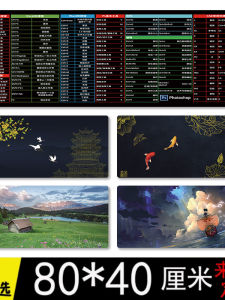 Extra Large 80X40 Computer Mouse Pad Gaming Keyboard Mat for Men And Women Anime Desk Mat Comfortable Rubber Pad