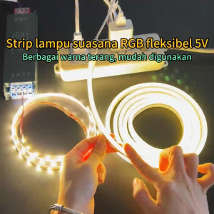 Lampu neon LED plug-in USB destrip lampu 5v Soket ponsel meja komputer 2M 3M 4M 5M