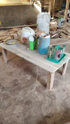 meja lesehan ukuran 120x60 kayu
