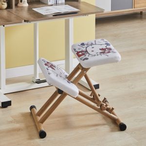 Childrens Learning Chair Posture Correction Adjustable Backrest Desk Chair Elementary School Student Home Work Chair Kneeling Chair